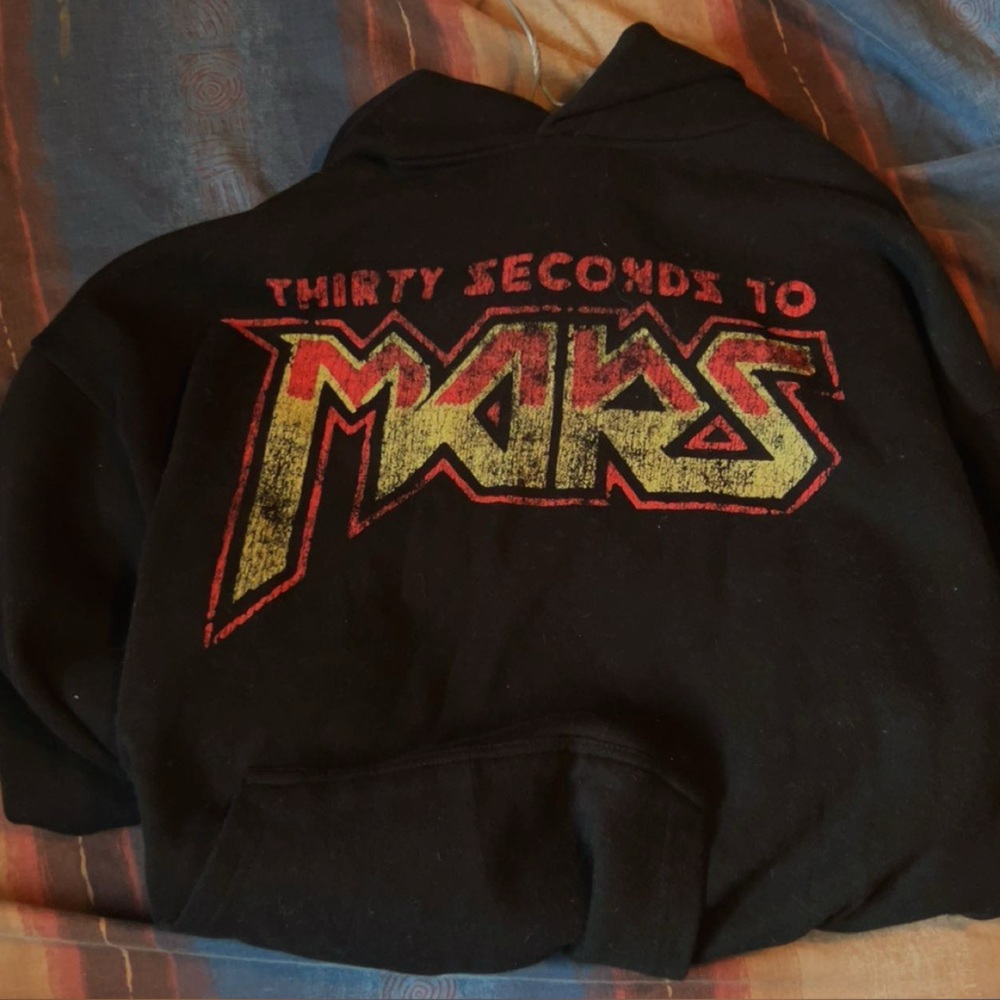 Black Thirty Seconds to Mars Hoodie 2024 tour